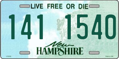 NH license plate 1411540
