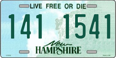 NH license plate 1411541