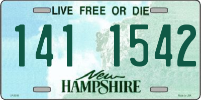NH license plate 1411542