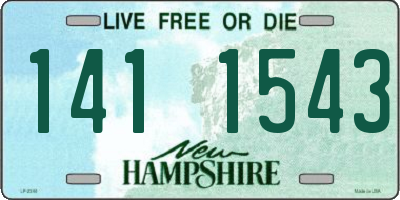 NH license plate 1411543
