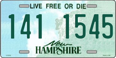 NH license plate 1411545