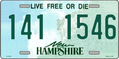 NH license plate 1411546