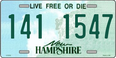 NH license plate 1411547