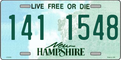 NH license plate 1411548