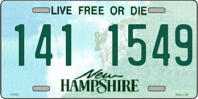 NH license plate 1411549