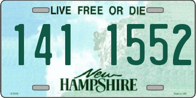 NH license plate 1411552