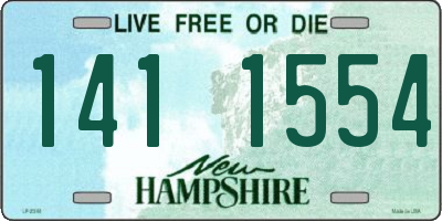 NH license plate 1411554