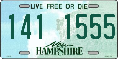 NH license plate 1411555