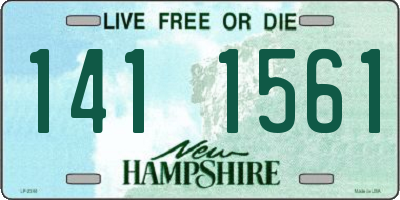 NH license plate 1411561