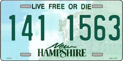 NH license plate 1411563