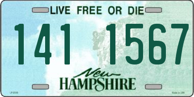 NH license plate 1411567