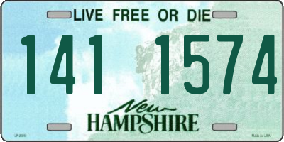 NH license plate 1411574