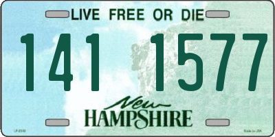 NH license plate 1411577