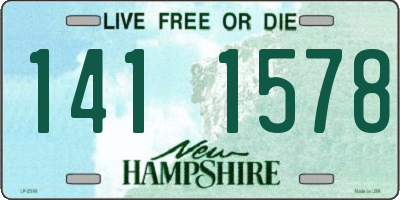 NH license plate 1411578