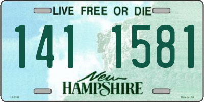 NH license plate 1411581