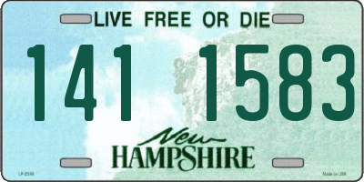 NH license plate 1411583