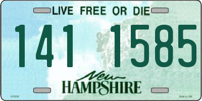NH license plate 1411585