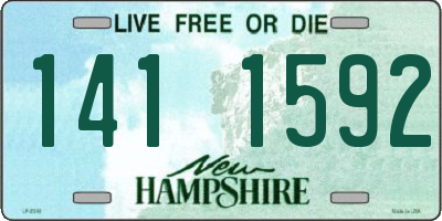 NH license plate 1411592