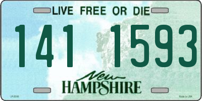 NH license plate 1411593