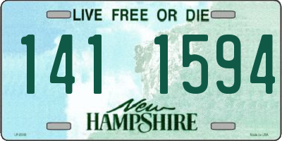 NH license plate 1411594