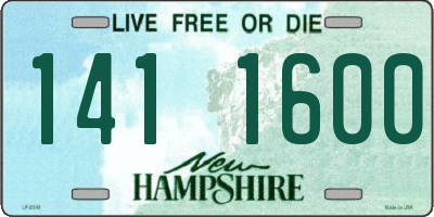 NH license plate 1411600