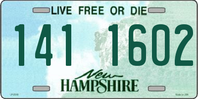 NH license plate 1411602