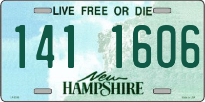 NH license plate 1411606