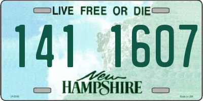 NH license plate 1411607