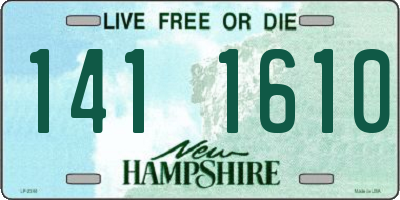 NH license plate 1411610