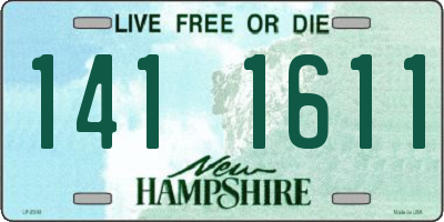 NH license plate 1411611