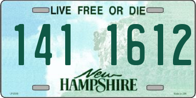 NH license plate 1411612
