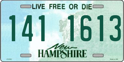NH license plate 1411613