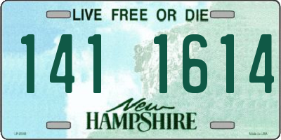 NH license plate 1411614
