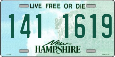 NH license plate 1411619