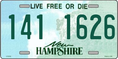 NH license plate 1411626
