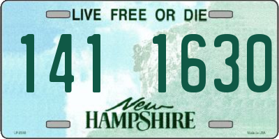 NH license plate 1411630
