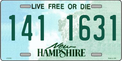 NH license plate 1411631