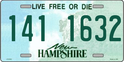 NH license plate 1411632