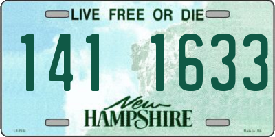 NH license plate 1411633