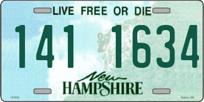 NH license plate 1411634