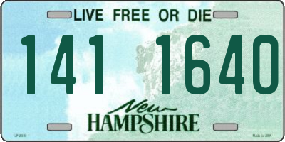 NH license plate 1411640
