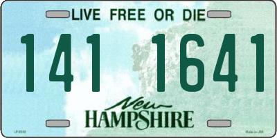 NH license plate 1411641