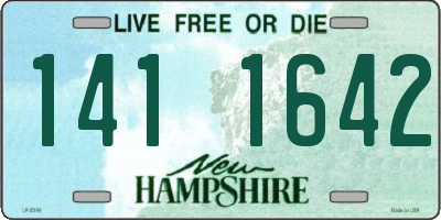 NH license plate 1411642