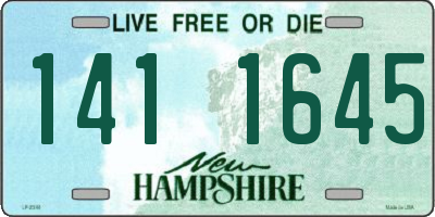 NH license plate 1411645