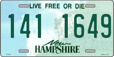 NH license plate 1411649