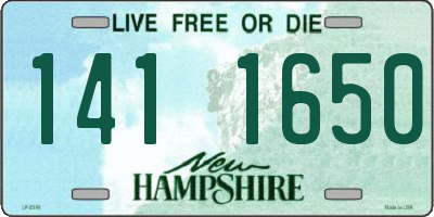 NH license plate 1411650