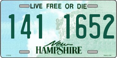 NH license plate 1411652