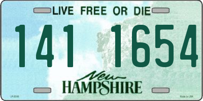 NH license plate 1411654