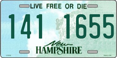 NH license plate 1411655