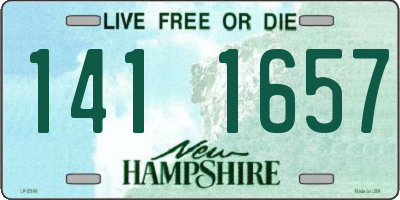 NH license plate 1411657